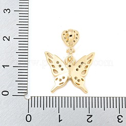 Покрытие стойки латунь микропаве прозрачные подвески из кубического циркония KK-F089-01G