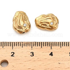 Бусина из хрусталя и страз из нержавеющей стали 304 STAS-U047-07G