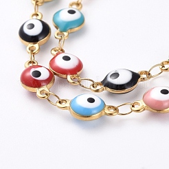 Эмалированные цепи из нержавеющей стали 304 ручной работы CHS-P009-01G-02