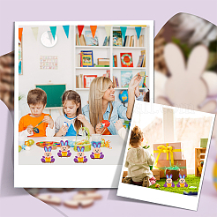 10шт 3d незаконченная деревянная форма яйца DIY-CA0005-01