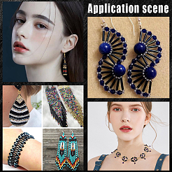 100 г непрозрачных цветных стеклянных круглых бусин SEED-SC0001-39A