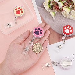 4 шт. 4 стиля ПВХ лапа значок катушка AJEW-CA0001-28A