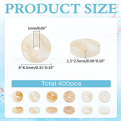 400шт натуральные пресноводные бусины из ракушек SHEL-ME0001-05