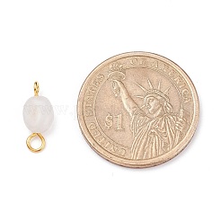 Соединители из натурального белого лунного камня PALLOY-JF01073-02