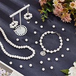 6 нить бусины из натурального вулканического камня G-NB0004-04