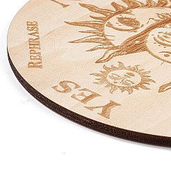 Деревянные резные коврики для чашек AJEW-P103-01K