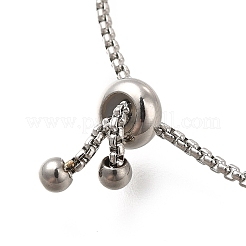 Браслеты-слайдеры из не тускнеющей нержавеющей стали 304 BJEW-M233-06P