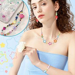 100 шт. Прозрачные акриловые бусины&nbsp;TACR-NB0001-34