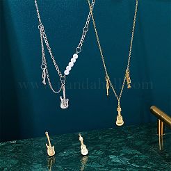 12 шт. 6 подвески из нержавеющей стали 304 и кабошоны для эмали&nbsp;STAS-UN0036-84