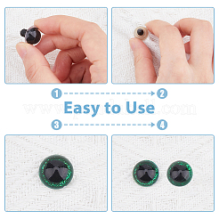 80 набор 10-х цветных пластиковых глаз для кукольных поделок&nbsp;DIY-DC0002-38B