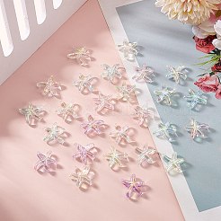 40шт 5 цвета покрытия акриловых бусин FIND-AR0005-12