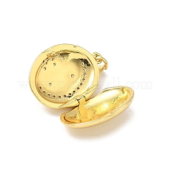 Латунные подвески с микропаве из прозрачного кубического циркония KK-F905-03G