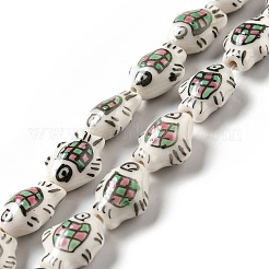 Ручной печатный шарики фарфора PORC-F005-03A