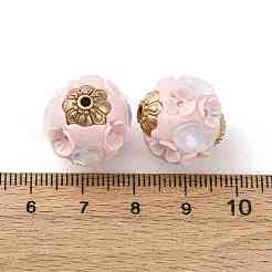 Круглые бусины из смолы ручной работы из Индонезии IPDL-P005-23KCG-03