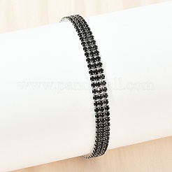 Браслеты-цепочки из нержавеющей стали 304 со стразами для женщин BJEW-Z143-23P-02