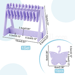 1 комплект непрозрачных акриловых подставок для сережек&nbsp;EDIS-PH0001-54B