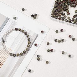 Натуральный дракон нити яшма кровь шарик G-OC0001-18-6mm