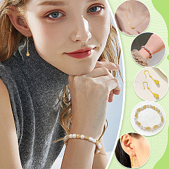 100шт 4 цвета латунные бусины&nbsp;KK-PH0011-93