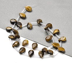 Природных тигровый глаз бисер нитей G-Q167-A07-01