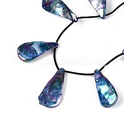 Нити бусин из натуральных пресноводных ракушек SHEL-T020-55C