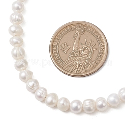 Натуральные культивированные пресноводные жемчужные картофельные ожерелья&nbsp;NJEW-JN05869
