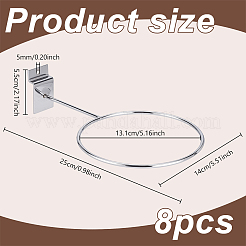 8 шт. настенная железная баскетбольная стойка&nbsp;AJEW-GA0009-27