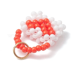 Подвески для сумочек из стеклянного бисера&nbsp;PALLOY-MZ01217-01