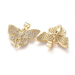 Латунные микро проложить кубического циркония подвески&nbsp;KK-K242-11G-01