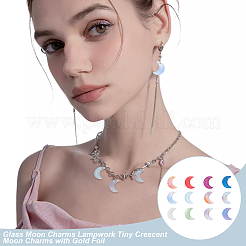 120шт 12 цвета стеклянные подвески&nbsp;GLAA-GA0001-99