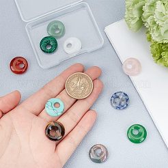 10шт 10 стиля подвески из натуральных и синтетических драгоценных камней G-NB0003-90