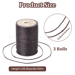 3 рулон плоской вощеной полиэфирной нити&nbsp;YC-CL0001-02B