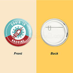 Брошь из белой жести JEWB-WH0012-050