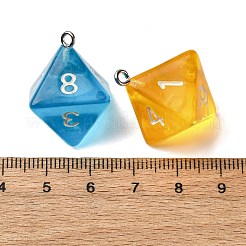 8 грань подвески из прозрачной смолы&nbsp;RESI-S021-01B