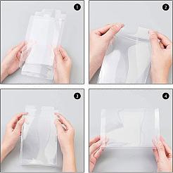 Прозрачный прямоугольник из пвх Подарочная коробка для конфет&nbsp;CON-BC0006-23