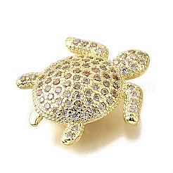 Латунные микропаве из прозрачного кубического циркония KK-V011-57G