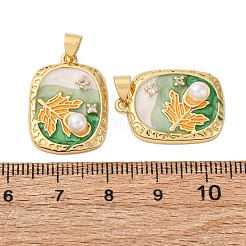 Латунные микро проложить кубического циркония подвески KK-D390-16G-02