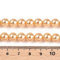 Стеклянные жемчужные бусины HY-G002-01D-10