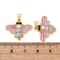 Латунные микро проложить кубического циркония подвески KK-D390-06G