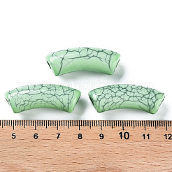 Непрозрачные акриловые бусины с краклеем MACR-S372-001N-012