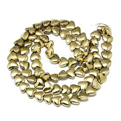 Гальванизировать немагнитных синтетический гематит бисер пряди&nbsp;G-S352-55