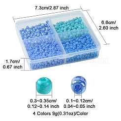 36 г 4 цвета краски для выпечки стеклянные бусины&nbsp;SEED-FS0001-20A
