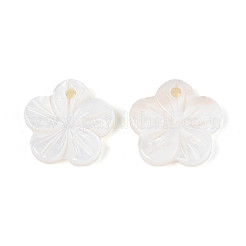 Подвески-цветы из натуральных пресноводных ракушек SHEL-N038-10