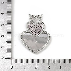 Латунные микро проложить кубического циркония подвески KK-M322-39P