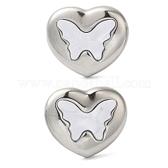 Серьги-гвоздики из нержавеющей стали 304 EJEW-U001-05P-01