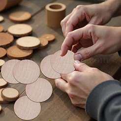 Неокрашенные деревянные кабошоны WOOD-DR0001-06A