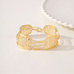 Браслеты из полых латунных звеньев для женщин&nbsp;MB3703