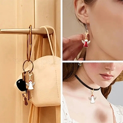 Подвесные украшения из эмали из сплава 10 шт.&nbsp;HJEW-YW00277-01