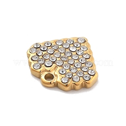 Подвески из нержавеющей стали 304 со стразами&nbsp;STAS-M092-06G-03