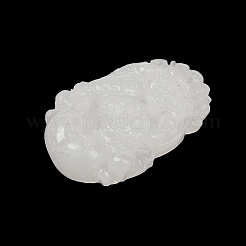 Резные подвески из натурального белого нефрита&nbsp;G-S384-01C