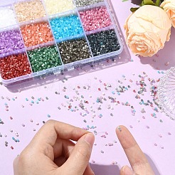 180 г двухцветных стеклярусных бусин SEED-YW0002-79